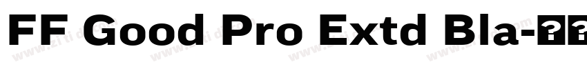 FF Good Pro Extd Bla字体转换